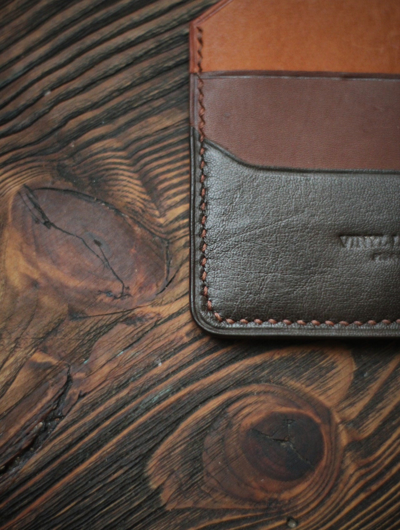 Vinyl Leather Wallet Slim Card Holder.