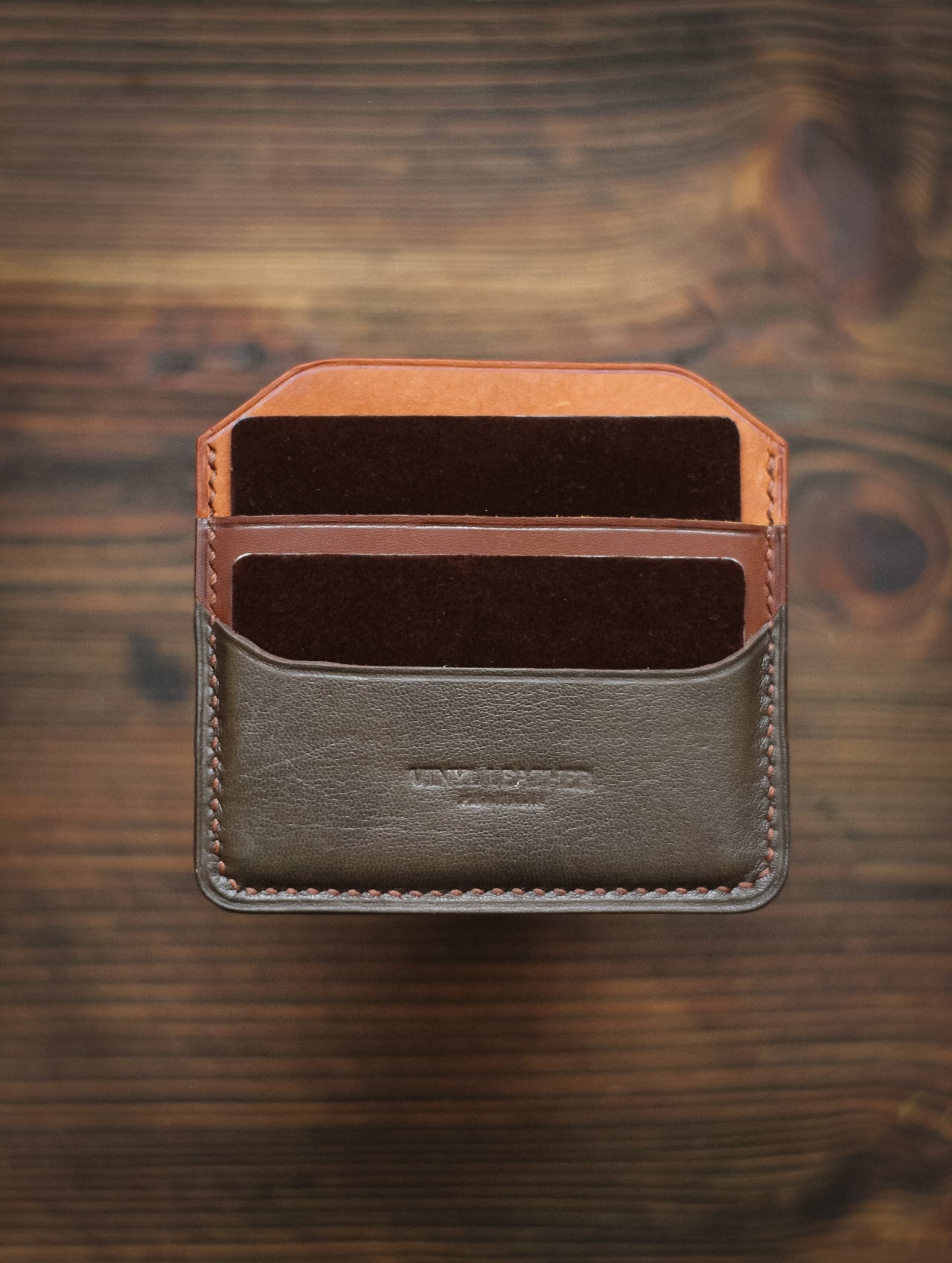 Vinyl Leather Wallet Slim Card Holder.