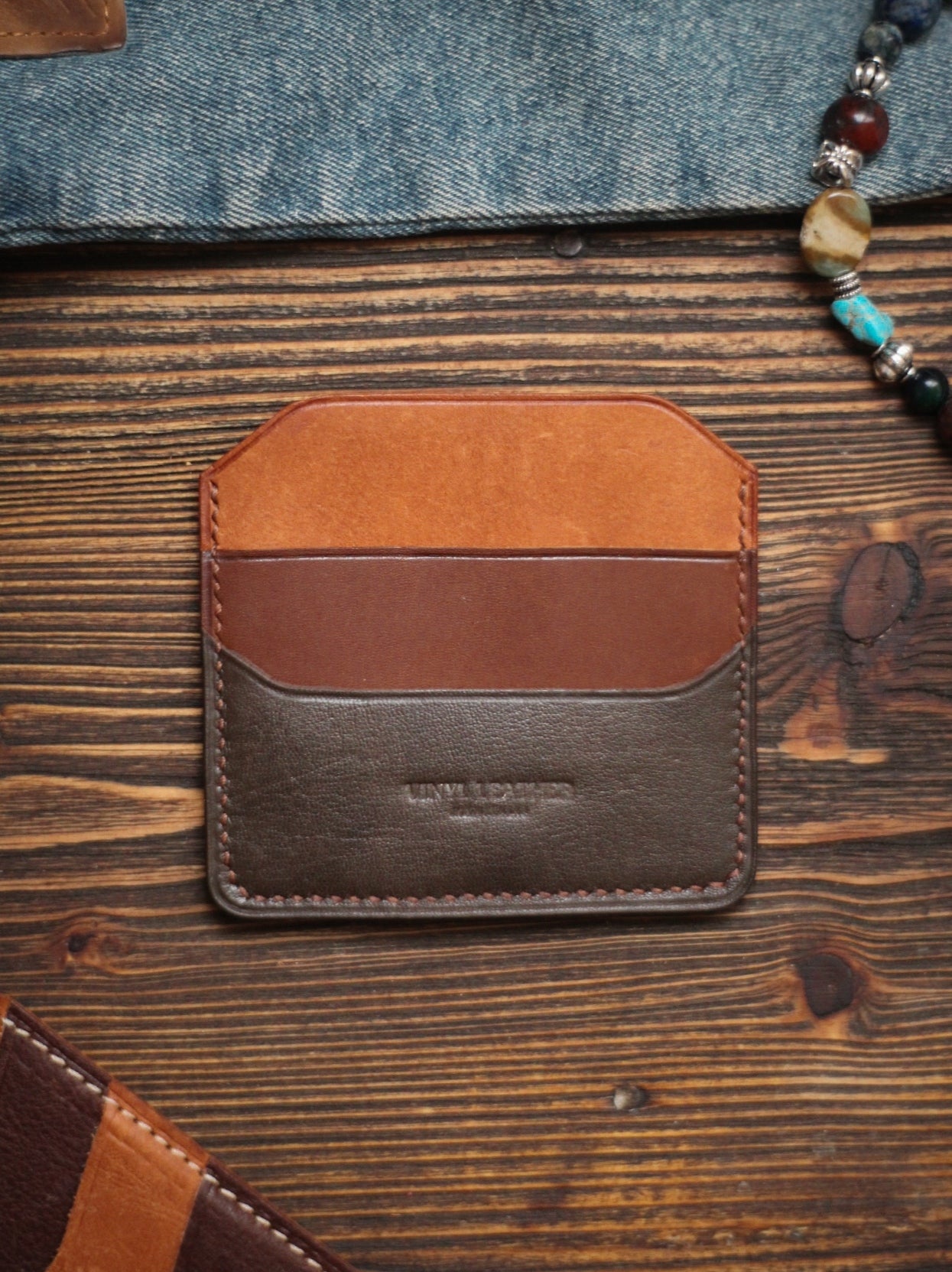 Vinyl Leather Wallet Slim Card Holder.